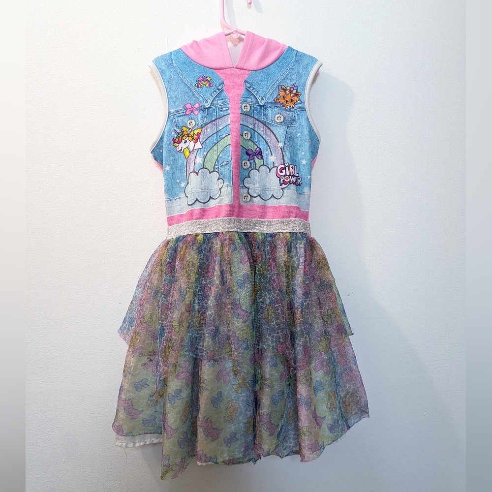 Jojo Siwa Girls Hooded Tutu Dress, Girls Medium 7/8